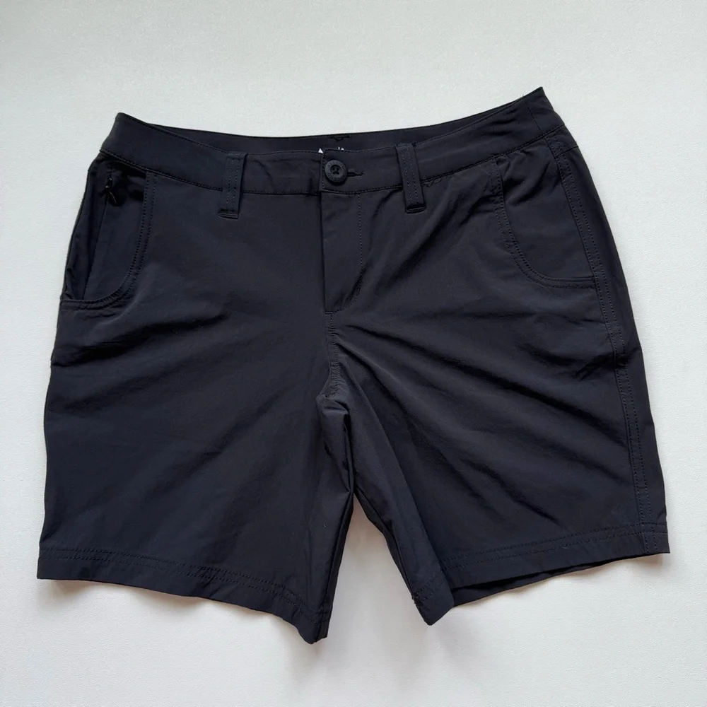 Ascend Black Trail Hiking Utility Cargo Shorts Womens Size 6